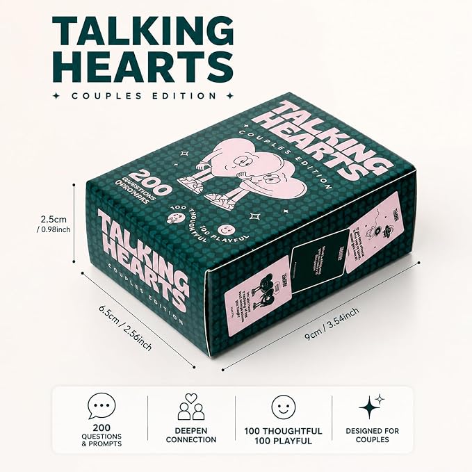 Talking Hearts – 200 Conversation Cards for Couples
