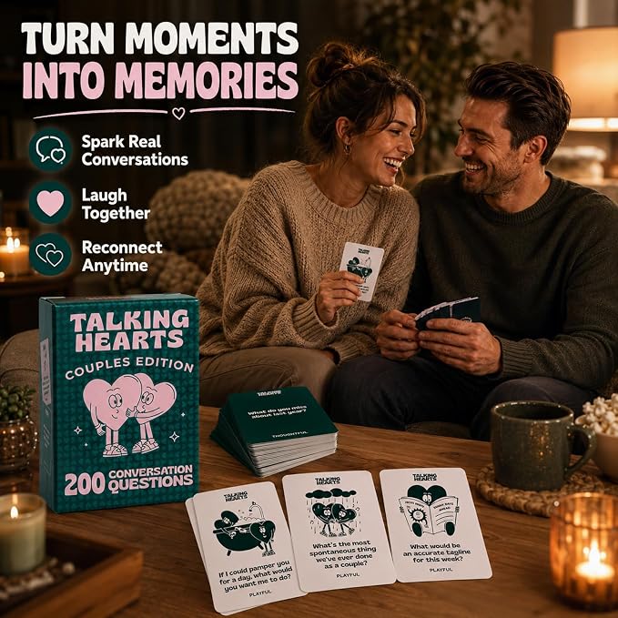 Talking Hearts – 200 Conversation Cards for Couples