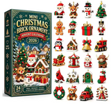 Build Your Christmas – 24 Mini Brick Ornaments