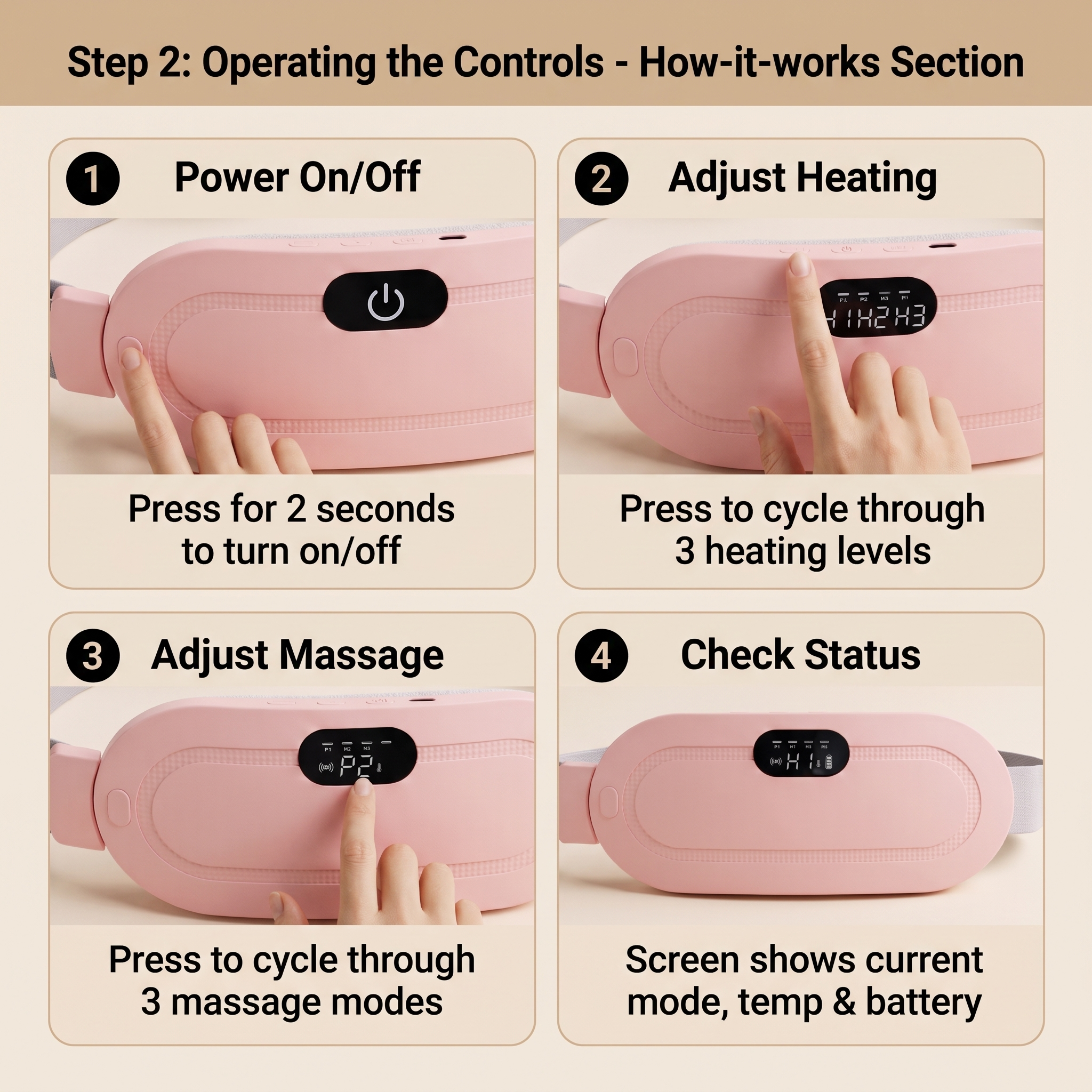 Herritual Heated and Massaged Belt